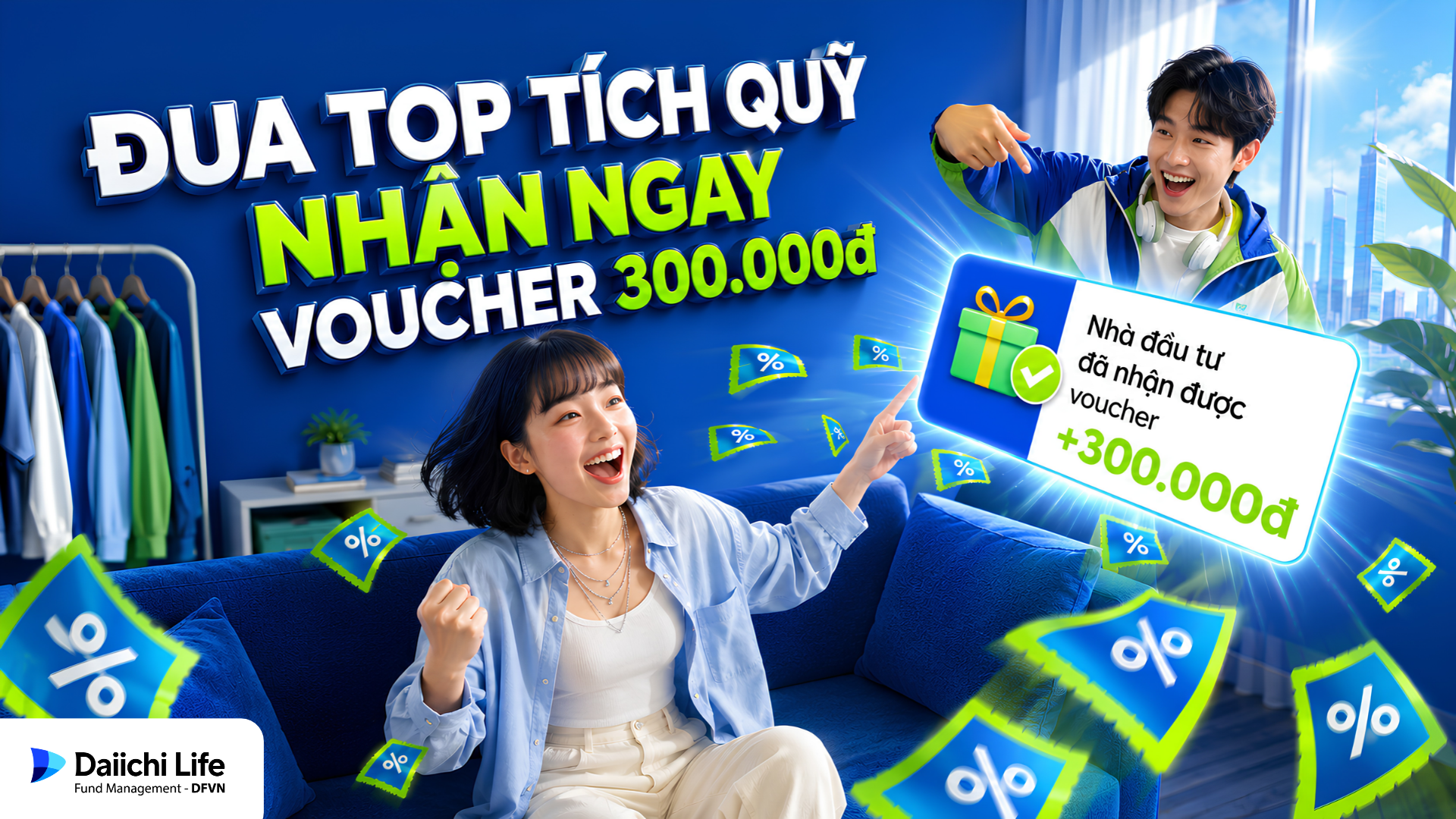 Thể lệ chương trình "Đua top tích quỹ, nhận ngay voucher 300.000đ"